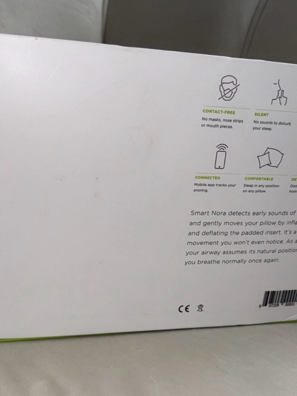 SMART NORA The Non-Invasive Device Snore Solution Kit To Stop Snoring NEW - Picture 4 of 12
